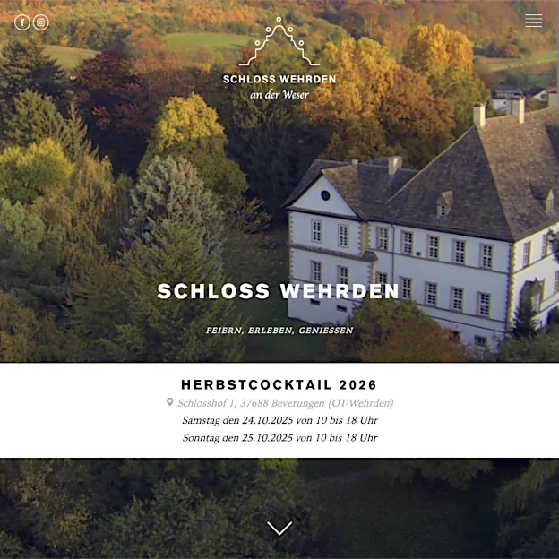 Website schloss-wehrden.de